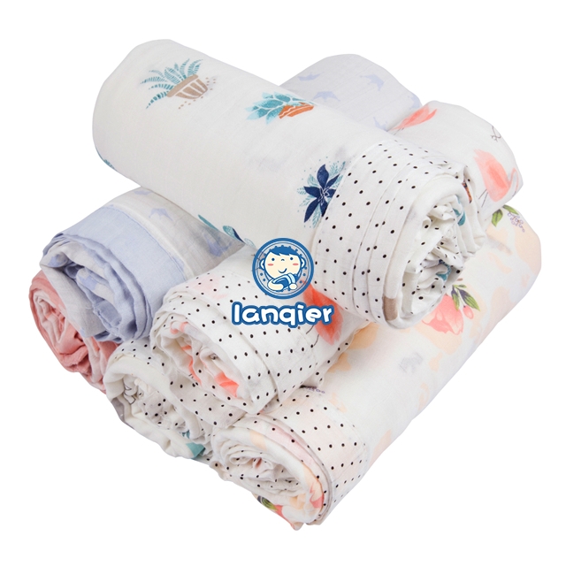 Miracle Baby Bamboo Swaddle Blankets Muslin Cotton Large Swaddle Wrap
