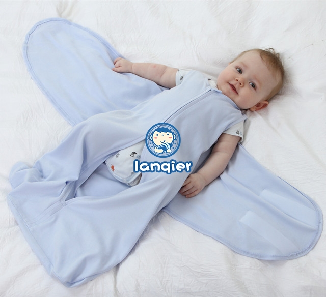 Miracle Baby Cotton Sleeping Sack Swaddling Wrap Baby Wearable Blanket