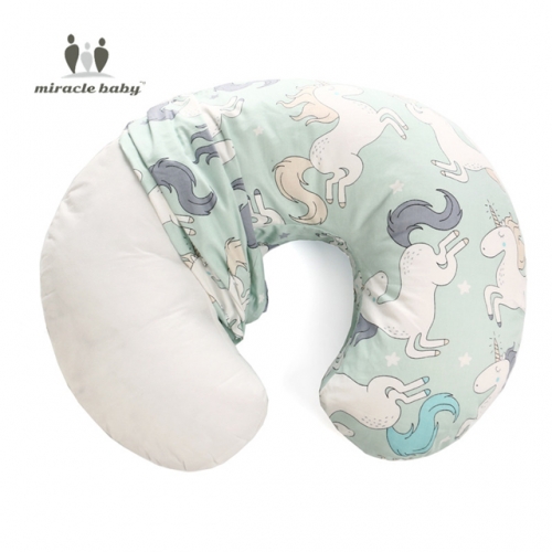 Miracle Baby Fundas para Almohadas de Enfermería, Fundas de Almohada 100% Algodón para Almohada en Forma de U para Niño