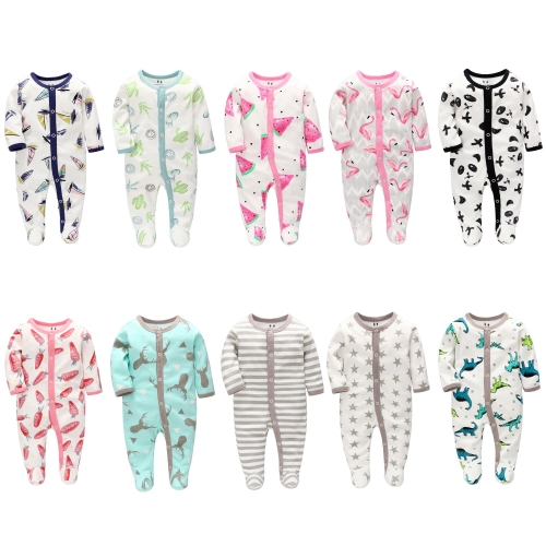 Miracle Baby Mono bebé 100% algodón, suéter súper suave para todas las estaciones, pijama de algodón para niños pequeños